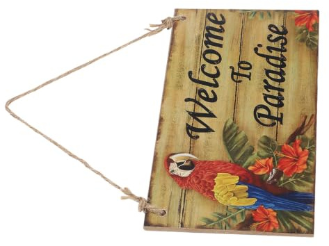 Der Strand von Hawaii luoem Mottoparty Willkommen im Paradies rechteckig Wand Anhänger Dekoration für die Hochzeit Dekoration von der Kinderparty Luau Hawaii