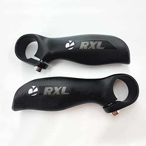 RXL SL Mountainbike 22.2mm Kohlefaser + Aluminiumlegierung 2 Stück Fahrradlenker-Lenkerenden