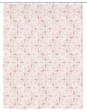 Kleine Wolke Duschvorhang PEVA Bloom Pearl 180 x 200 cm | OEKO-TEX zertifiziert, PVC-frei, absolut wasserdicht, verstärkte Lochleiste, aus PEVA
