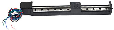 Zeberoxyz 1 STÜCKE Mini Linearschienenführung Schlittenantrieb T6x1 Leitspindel mit NEMA11 Schrittmotor, 200mm effektive Hublänge für DIY CNC Router Teile X Y Z Linear (Größe:200mm)