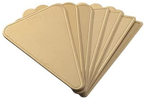 Corkwaw Lot de 200 mini planches à gâteau, bases triangulaires, plateaux à dessert pour cupcakes, centre de table sur une table de dessert, tranches de gâteau, cupcakes, friandises, cheesecake