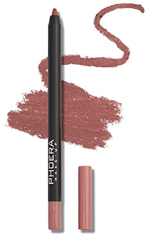 AQUAPURITY PHOERA Matte Super Smooth Pigmented Lip Liner Long-lasting Smudge proof Matte Lip Pencil Waterproof Makeup Contour Lipliner SUPER SMOOTH (012 Fade)