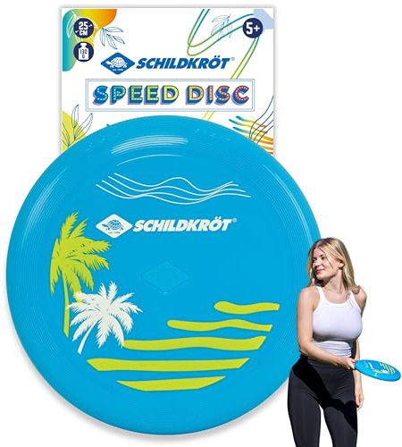 Schildkröt Frisbee Basic, Flying Disc, 130 g, Diametro 25 cm, Rosso o Blu, 970350