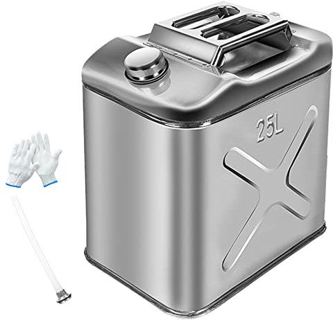 Le gaz en acier inoxydable peut, le combustible épaissié étanche au carburant étanche peut être portable essence de secours diesel peut être réservé avec un kit de bec flexible pour véhicules, voitu