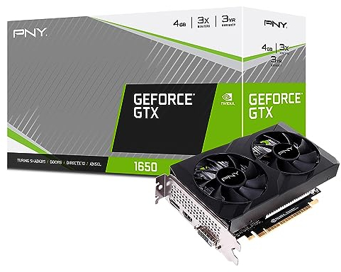 PNY Tarjeta Grafica GeForce® GTX 1650 4GB GDDR6 Verto Dual Fan