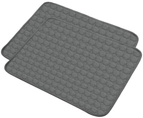 X AUTOHAUX 2 Pcs Dog Seat Cover Reuse Nonslip S 60x45cm Grayblue Fits Most Cars