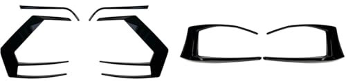 Nebelscheinwerfer Air Vent, for VW, for Golf, for 7 MK7 GTI R GTD R400 2012-2015 Heckstoßstange Air Vent Trim Nebelscheinwerferabdeckung Rücklichtrahmen Spoiler Splitter (Size : 6pcs)