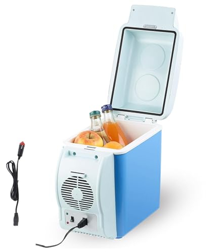 BesBet RéFrigéRateur CongéLateur Portatif, 7.5L, Voiture 12v,Faible Bruit Petit Frigo Pas Cher, Fonction Refroidissement Et Chauffage Mini Frigo, Cadeaux Sympas pour La Voiture