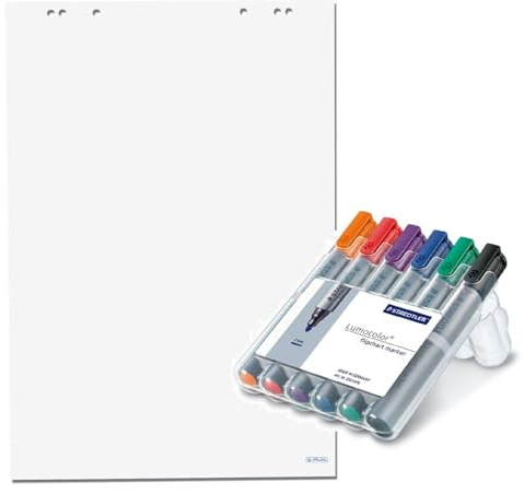 Papiertiger Fl Block (5er Pack, Blanko + 6 Marker)