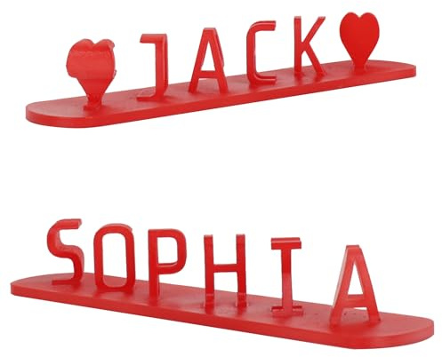 Targhetta personalizzata con doppio nome stampata in 3D, Doppio nome, illusione d'amore, regalo stampato in 3D, ornamento con nome stampato in 3D, regalo di Natale dolce regalo per le coppie