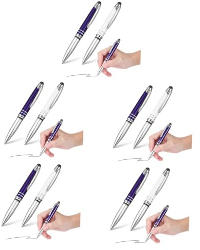 CAXUSD 10stücke Leuchtende Kugelschreiber Mit -Taschenlampe Und Touchscreen-Stift Multifunktionale Schreibgeräte Für Büro Und Studium Design