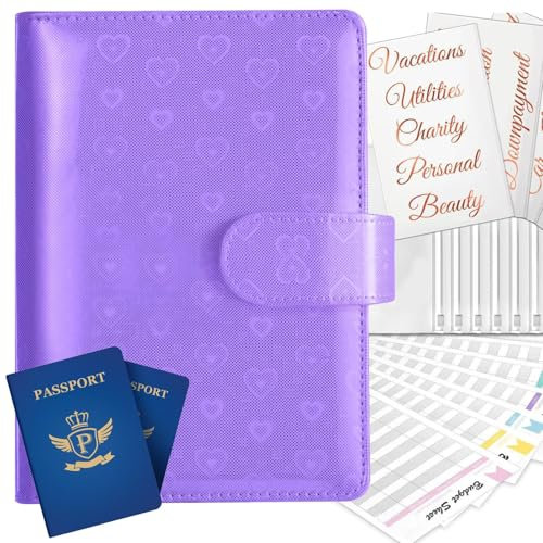 Haushaltsbuch, Kassenbuch,Bargeld-Stuffing-Ordner, Geldsparer | Budgetumschläge, Geldordner-Organizer, Geldsparordner, Geldsparbuch für die Sparherausforderung