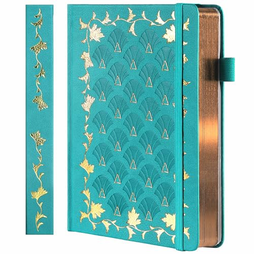 TIEFOSSI Bullet Dot Journal, Vintage-Notizbuch für Frauen und Männer, 160 g/m², 192 Premium-Seiten, A5 Hardcover-Notizbuch als Geschenk, für das tägliche Schreiben im Reisebüro