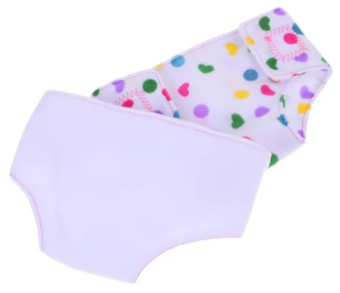 VANZACK Verstellbare Stoff Puppenwindeln 2 Stück Für Mädchen Puppe Wiederverwendbare Babypuppen Unterwäsche Puppenkleidung Zum Rollenspiel