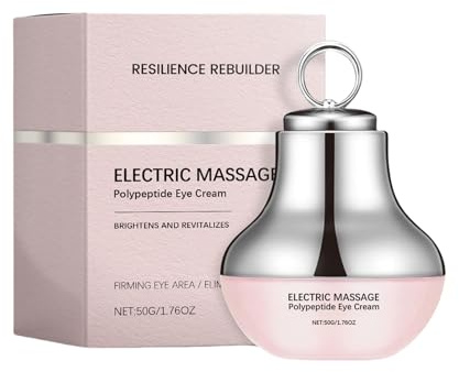 Massaggio Elettrico Crema Contorno Occhi, 50g Crema Contorno Occhi Occhiaie Borse, Massaggiatore Sieri Antirughe per Occhis Delicata Vibrazione, Massaggiatore Sieri Idratanti Antirughe