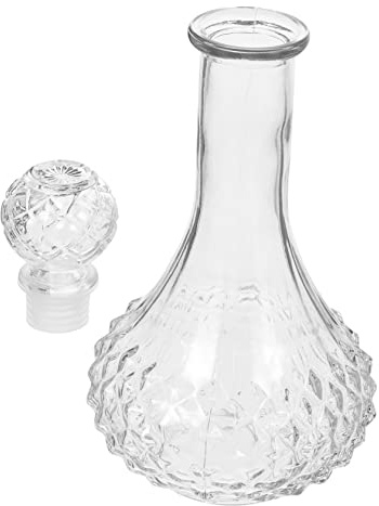 VICASKY Bottiglia Liquori Vetro Trasparente Decanter Per Vino Facile Da Pulire e Conservare Bevande Design Creativo Elegante Per Casa