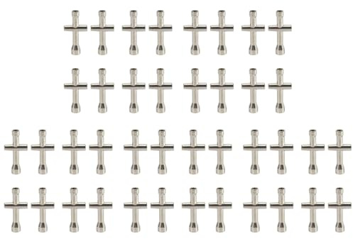 Booso 40X Accesorio de Juguetes 4/5/5.5/7Mm de Llave Cruzada para Llave RC 80132 para Herramienta de Rueda de Coche Modelo
