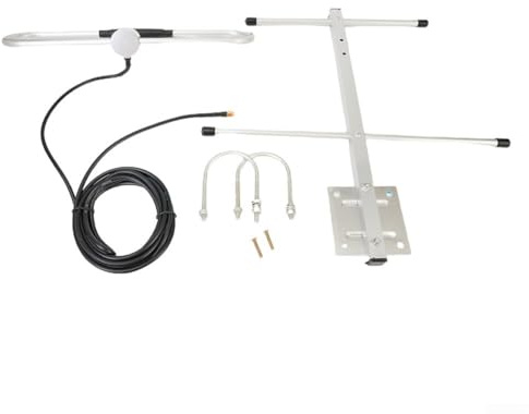 Pumixiy 433 MHz UHF-Richtantenne für den Außenbereich, 6DBi High Gain Funkempfänger, mit Stecker, RG58-Kabel, für Fernkommunikation