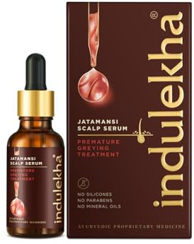 Indulekha Jatamansi Sérum ayurvédique pour le traitement du grisonnement prématuré du cuir chevelu 30 ml