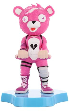 Cableguys Minis Fortnite Cuddle Team Leader Phone Stand & Earbuds Holder - Novelty Phone Stand for Desk and Bedside, In Ear Headphone Holder for Smartphone & Small Devices, Desk Decor and Accessories