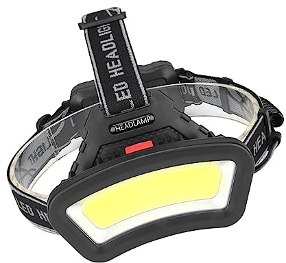 HOLIDYOYO Lampe Frontale Led Rechargeable Multifonction, Noire, Légère Et Étanche, Sans Batterie, Pour Randonnée, Camping, Pêche Et Travail En Extérieur