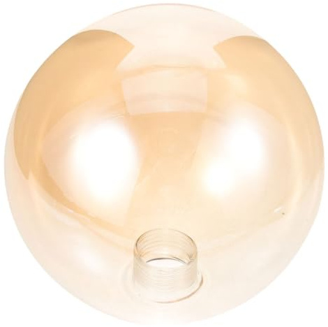 Homoyoyo Amber Glass Lampshade Globe Pendant Light Shade Replacement Decorative Lamp Cover for Bedroom Decor