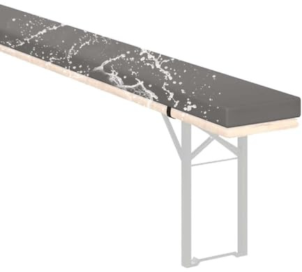 Generisch Bierbankauflage Gepolstert 220 X 25 180x28 170x25 200x30 110x30 Wasserabweisend Bierbank Auflage 3cm Dicke, FüR Outdoor GartenbäNke Bierzeltgarnitur Bankauflage,I 30,220x23x3cm