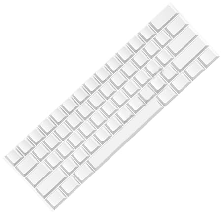 HDOYTXXM Juego de Teclas Blancas de 61 Teclas en en Teclas de Altura Originales para teclados Minimalistas Teclas de Teclado Simples