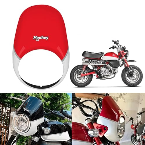 QWNFGHG For Monkey 125 monkey125 2025 2024-2018 Motorcycle Accessories Headlight Cover Windscreen Windshield Fairing speedometer cover MONKEY 125