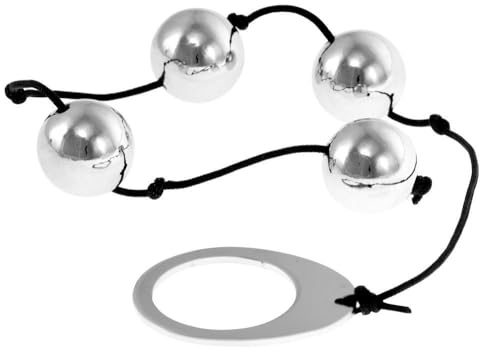 Sexy Emporium Metal Anal Beads Heavy Weight Weighted Balls Sex Toy for Anal Sex Toy for Women and Men and Couples Smooth with Pull Ring Prostate G-Spot