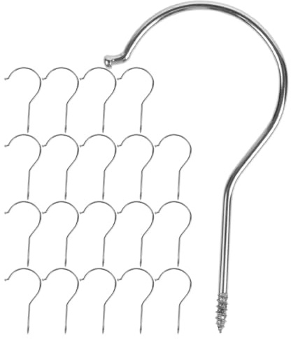 iplusmile Ganci per Pantaloni in Plastica 20 Pezzi Ganci a Clip Resistenti per Grucce di Filo Metallico per Vestiti Uso Domestico e Negozi di Abbigliamento