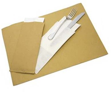 Effe2cart Tovaglietta in Carta Paglia per Sottopiatto 100x100 cm - Conf. 100 pz