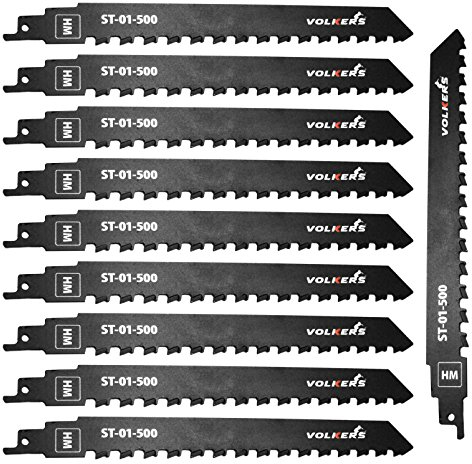 10 x HM Säbelsägeblatt für Gasbeton 240 mm Z 12,7 mm Sägeblatt Poroton Porenbeto