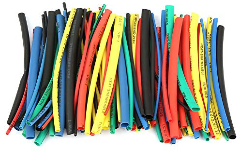 Heat Shrink Tubing 100pcs 5 Sizes 5 Color 100mm Wire Cable Insulated Sleeving for Electrical Wire Connection