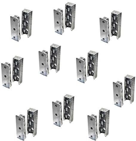 SOTECH Möbelverbinder verdeckt Bettverbinder SOLID Korpusverbinder aus Metall Einhänge-Verbinder Beschlag für Betten, Möbel & Metallbau Tragkraft bis 250 kg 10 Set - Holzverbinder unsichtbar