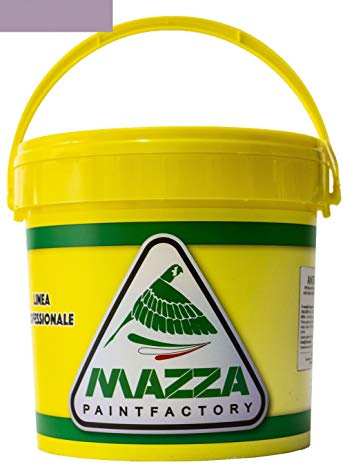 MAZZA Pittura Al Quarzo Per Muri Interni Ed Esterni Lt 5 Ad Alto Potere Coprente Colorificio (Ametista3 Mz1077)