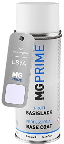 MG PRIME Billack Spridburk för Volkswagen VW LB9A / B9A / B4 Candyweiss/Candy White Spridburk för grundfärg 400 ml
