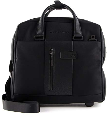 PIQUADRO Brief2 Slim Wheeled Computer Briefcase Nero