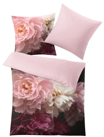 Kleine Wolke Bettwäsche Satin Rosemarie Bordeaux 135 x 200 cm und 80 x 80 cm