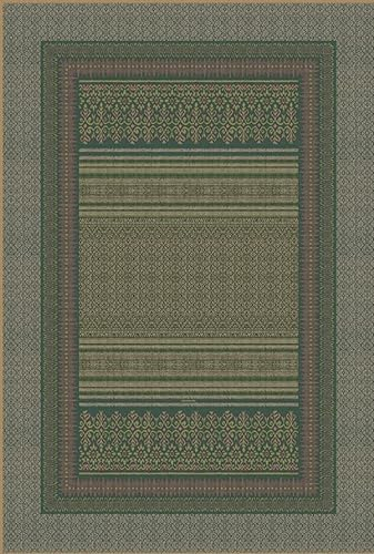 Bassetti Plaid Roccaraso V1 aus Baumwolle Mako-Satin in der Farbe Grün, Maße: 155cm x 220cm, 9324102, 155X220