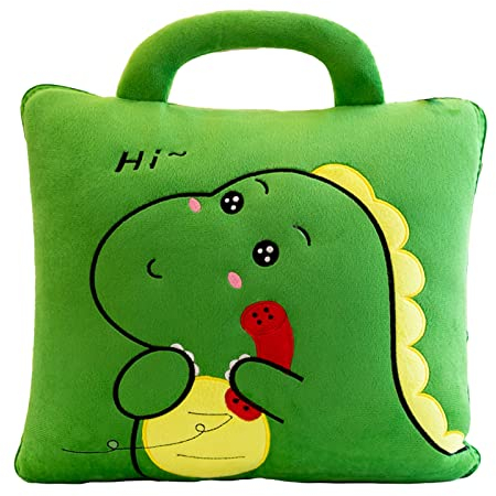 JS MOLD 2 in 1 Plüsch Kissen/Decke Reisedecke mit Tierdruck und Kissen Set Sofadecke Dekorative Decke Kuscheldecke für Nickerchen im Büro, Autofahrten, multifunktionale Kissendecken (14)