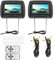 Monitor de Reposacabezas, 2 Piezas 7 en Control Inalámbrico Reposacabezas Ajustable Monitor de Video HD LCD Reproductor de Automóvil Pantalla MP5 Negro Universal DC 12V