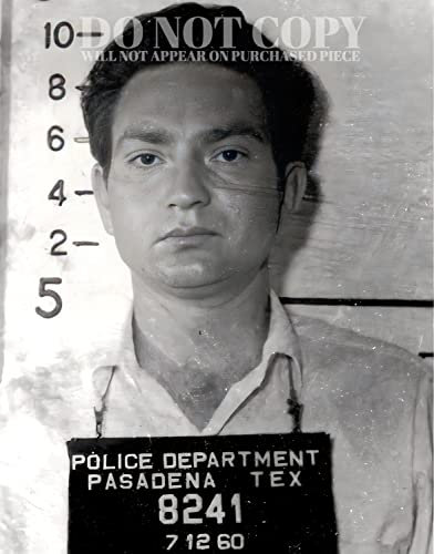 Willie Nelson Mugshot - Fotografía de 8 x 10 pulgadas, magnífica taza de 1960, retrato de tiro, país fuera de la ley, busto en Texas, extraño de cabeza roja, foto rara