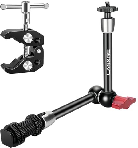 Lanxire Super Clamp - Braccio Magico, colore: Rosso