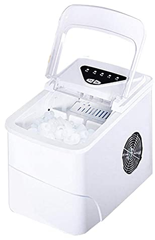 Ice Maker,Countertop Ice Maker Machine Electric Ice Cube Maker 2L Ice Cubes Ready in 6 Mins Make 15Kg Ice in 24 H Ideal for Bars Homes And Offices Transparent cover wangb