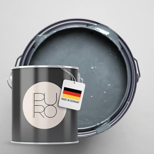 Livingwalls PURO Premium Wandfarbe c3011 - Malerfarbe für Wohnräume und Arbeitszimmer mit sehr hoher Deckkraft - matte hochwertige in Blau, Grün - 2,5l