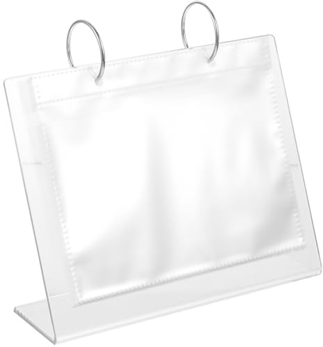 GRIRIW Acryl Fotohalter Für Den Schreibtisch Foto Display Album Für Hochzeits- Baby- Und Reisefotos Fotobuch Zur Präsentation Von Erinnerungen Für Wohnregal Und Büro 7.68 Zoll