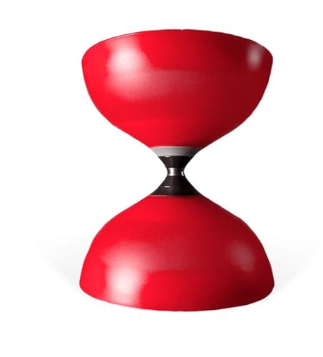 Sundia Magforce Series - Professional Triple Magnetic Bearing Diabolo for Increased Speed, Long Spins, High Performance for All Tricks and Levels - Beginners to Pros, Juggling Chinese Yoyo - Red