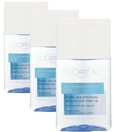 L'Oreal Paris Gentle Eye Make-Up Remover for Sensitive Eyes 125 ml (Pack of 3)
