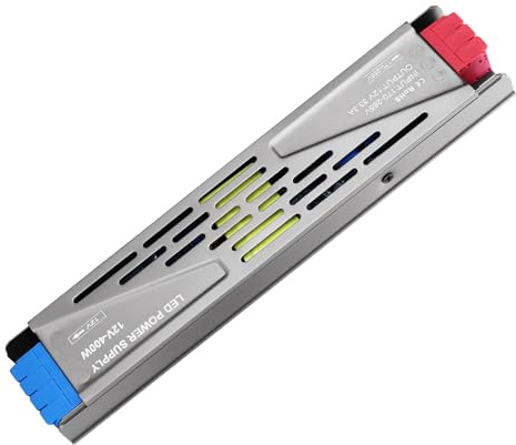 KSIBNW Transformador 220V a 12V, 400W 33,3A LED Driver Transformador de Voltaje Constante Fuente Alimentación AC 220V a DC 12V 33,3A Baja Tensión Controlador Adaptador para Tira LED Bombillas